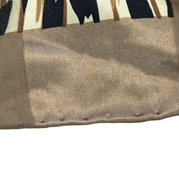 Vintage Silk Cheetah Animal Print Scarf Career Workwear Business Mob Wife - Picture 12 of 12